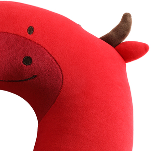 Tùy Chỉnh Cá Nhân OEM 2 Trong 1 Du Lịch Gối Trẻ Em Đồ Chơi Động Vật Điền Hạt U Cổ Gối - Product Image 6