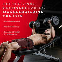 Isolat de protéines de lactosérum naturel OEM, saveur fraise, 30-39g de protéines, pour le développement musculaire, nutrition sportive, marque privée