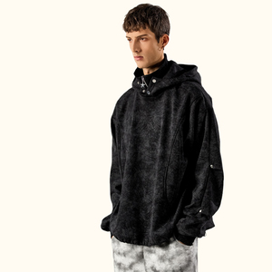 कूल लोग हुड शैली के कपड़े प्रीमियम गुणवत्ता वाले स्टड ज़िप अप स्ट्रीटवियर ओवरसाइज़ ग्रिलिश हूडी स्पोर्टवियर ऑनलाइन - Product Image 2