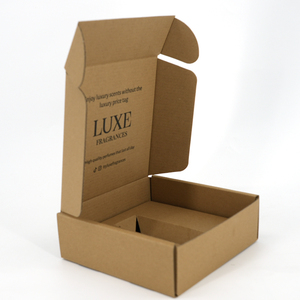 Boîte d'expédition en carton kraft personnalisée, boîte d'emballage en carton ondulé pour flacon de parfum, emballage cadeau avec logo personnalisé - Product Image 3