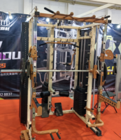 Smith Machine Multifonction Home Gym Smith Maquina Smith Machine avec Câble Crossover Squat Rack Station Tout-en-Un