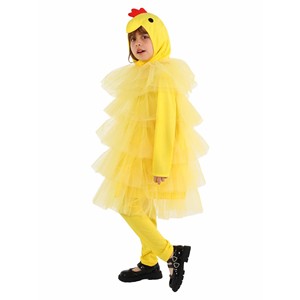 Disfraz <span class=keywords><strong>de</strong></span> Pollo Amarillo para Niños, Vestido <span class=keywords><strong>de</strong></span> Manga Larga <span class=keywords><strong>de</strong></span> Tela Suave con Capucha <span class=keywords><strong>de</strong></span> Terciopelo y Ojos <span class=keywords><strong>de</strong></span> <span class=keywords><strong>Pico</strong></span> para Niños - Product Image 2