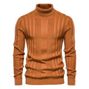 Maglione a Collo Alto da <span class=keywords><strong>Uomo</strong></span> Moda Autunno Inverno, Tinta Unita, Maglioni Lavorati a Maglia Basici per <span class=keywords><strong>Uomo</strong></span> - Product Image 1