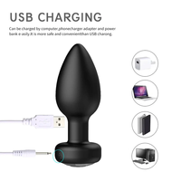 Vibromasseur anal 10 vitesses, plug anal, masseur de prostate, télécommande par application, acier inoxydable, rechargeable par USB, 100% étanche