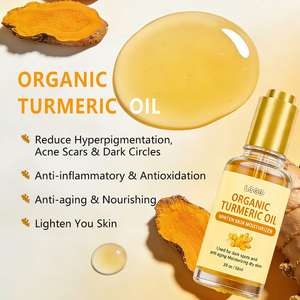 Crème hydratante pour le visage à l'huile de curcuma biologique avec beurre de gingembre et huile de jojoba, crème éclaircissante pour la peau contre les taches brunes et <span class=keywords><strong>anti</strong></span>-âge - Product Image 3