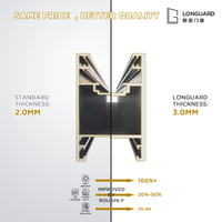 Porte coulissante en aluminium robuste, étanche, double vitrage en verre trempé, taille personnalisée pour villa en Arabie Saoudite, balcon