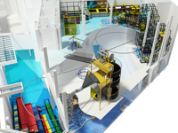 Équipement de terrain de jeu intérieur Sky-Rider Parc d'aventure en plastique durable amusant pour les écoles de parcs d'attractions et les centres de jeu intérieurs
