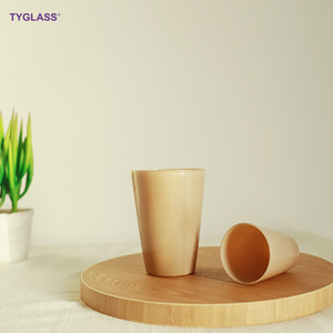 Vente <span class=keywords><strong>en</strong></span> gros, tasse à café 2025 <span class=keywords><strong>en</strong></span> verre borosilicaté rose opale opaque, tasse à thé et tasse à eau avec poignée - Product Image 5