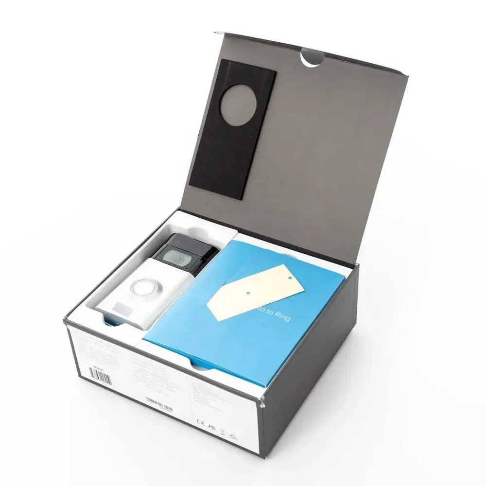 Marque Maison Visuel intelligent sonnette boîtes d'emballage électronique Intelligente emballage boîte impression Personnalisée boîtes à cadeaux magnétiques