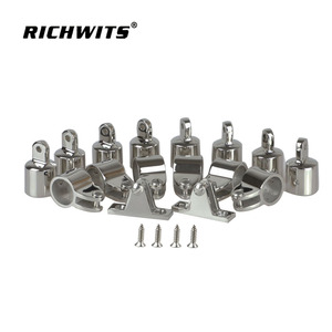 RICHWITS Stainless Steel Slipper Cap Mountain Shape Mount 316 Marine Hardware <b>Yacht</b> Awning Accessories Four Bend Slipper - Product Image 1