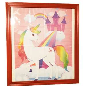 HAWIN, 24 Uds., Pin the Horn on Unicorn, Make a Face Sticker, mezcla y combina juegos <span class=keywords><strong>de</strong></span> fiesta, póster <span class=keywords><strong>de</strong></span> unicornio, decoraciones <span class=keywords><strong>para</strong></span> fiesta <span class=keywords><strong>de</strong></span> <span class=keywords><strong>cumpleaños</strong></span> <span class=keywords><strong>para</strong></span> niños - Product Image 6