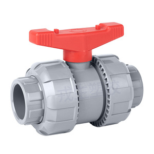 Robinet à bille en PVC 1 pouce à filetage interne pour tuyau d'eau, commande manuelle, en plastique, usage industriel, qualité alimentaire - Product Image 1