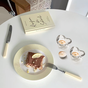 Em forma de coração transparente vidro chá luz vela golder para o casamento mesa decoração - Product Image 6