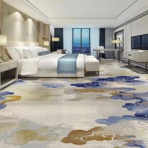 Alfombra con estampado de nailon para salón de banquetes, pasillo de Hotel, corte europeo, máquina de fabricación de alfombras impresas, alfombra impresa de poliéster - Product Image 2