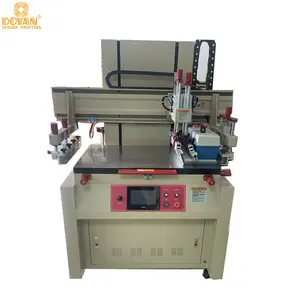 Flat Semi Automatic Glass Decals Printing MachineScreen printer Vertical semiautomatic screen printing machine for tra