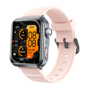 นาฬิกาอัจฉริยะเพื่อสุขภาพ F330 ECG หน้าจอสัมผัสทรงสี่เหลี่ยมขนาด 1.9 นิ้ว ตรวจสุขภาพแบบไมโครฟิสิคอล SOS วัดองค์ประกอบร่างกาย กันน้ำระดับ IP65 - Product Image 3