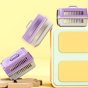 Usine Hot Sellers PET Cage en plastique Chien Transporteur Voyage Chat Chariot Cage Extérieure Pet Boîte à Air - Product Image 6