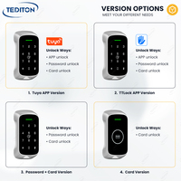 Tuya TTlock app Moderne Intelligent En Bois Gym Casier Armoire RFID Carte Code Casier Serrure Unité De Stockage serrure d'armoire intelligente