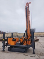 Plateforme de forage rotative pour puits d'eau, moteur diesel, utilisée pour des forages de 350m, 300m, 250m
