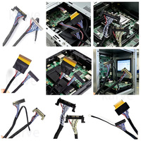 Harga Pabrik Kabel Driver Layar LVDS 41P Besar/Kecil Port High-Grade 41P+4P FI-RE41P untuk Penggantian Kabel Layar Laptop