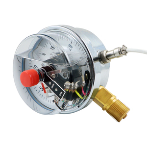 Manomètre de <span class=keywords><strong>pression</strong></span> d'<span class=keywords><strong>eau</strong></span> électrique à remplissage d'huile 100 mm 40 bars/psi, fabriqué en Chine, OEM - Product Image 2