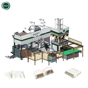 sugar cane pulp disposable tableware moulding machine