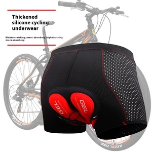 男性用通気性サイクリングショーツサイクリングアンダーウェア5Dゲルパッド耐衝撃性自転車アンダーパンツMTBロードバイクアンダーウェアマンショーツ - Product Image 1