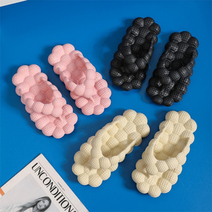 Tongs de plage décontractées d'été pour femmes Sandales tongs antidérapantes EVA <span class=keywords><strong>Message</strong></span> bulle pantoufles pour hommes Lady - Product Image 6