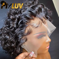 Wig Bob Pendek Rambut Manusia Virgin Grosir, Keriting, Tanpa Lem, Kepadatan 300%, Tidak Kusut, Tidak Rontok, Untuk Wanita Kulit Hitam