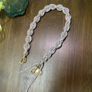 Strass fatti a mano iPhone guinzaglio borsa di lusso catena e cordino in pietra di cristallo diamante <span class=keywords><strong>tracolla</strong></span> per Smartphone - Product Image 1