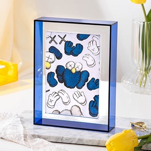 Support en acrylique OEM/ODM, cadre flottant double en acrylique néon pour impressions d'art, en plexiglas M - Product Image 5