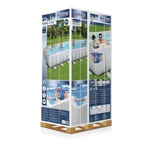 <span class=keywords><strong>Piscina</strong></span> <span class=keywords><strong>Rectangular</strong></span> <span class=keywords><strong>Bestway</strong></span> de 7.32M X 3.66M X 1.32M con Estructura de Soporte de Metal Inoxidable - Product Image 6