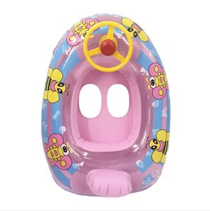 Anillo de natación inflable para niños, juguete de agua, volante, anillo de bebé, flotabilidad, adecuado para niños pequeños y niños, asiento de barco - Product Image 1