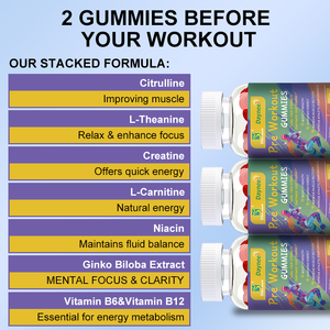 Nuevo Producto de Marca Propia: Gomitas para Aumentar de Peso, Creatina, Suplemento Alimenticio Vegetariano (Unisex) - Product Image 6