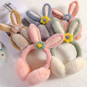 Couvre-oreilles pliables en forme d'oreilles de lapin, violet, épais et chauds pour l'hiver, pour adultes et enfants - Product Image 2