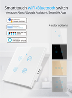 Interruptor de Luz Inteligente LangYeao Tuya, Panel de Vidrio Templado WiFi para UE y Reino Unido, Productos para el Hogar Inteligente con Google Alexa, Aplicación Smartlife