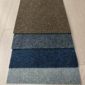 Patchwork Square Tufted Carpet Tile Medium Thickness Low Pile Polypropylene <b>Rubber</b> Backing Anti Slip Commercial Use Office - Product Image 3