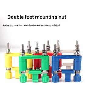 Borniers haute tension JY1-2 à connexion par vis en cuivre 10A pour usage industriel et installation en armoire centrale - Product Image 3