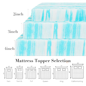 Cubrecolchón de Espuma Viscoelástica con Gel Refrigerante, Suave, Cómodo y Transpirable, para el Hogar y Hoteles - Product Image 6