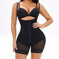 2025 nouvelle fermeture éclair femmes Fullbody Body haute Compression Bodyshapers colombien Fajas De Mujer ouvert buste minceur Shapewear 6XL