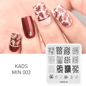 KADS Mini Placas de Estampado de Uñas de Acero Inoxidable, Plantilla de Diseño para Manicura de Salón, Herramienta de Transferencia con 33 Patrones - Product Image 4