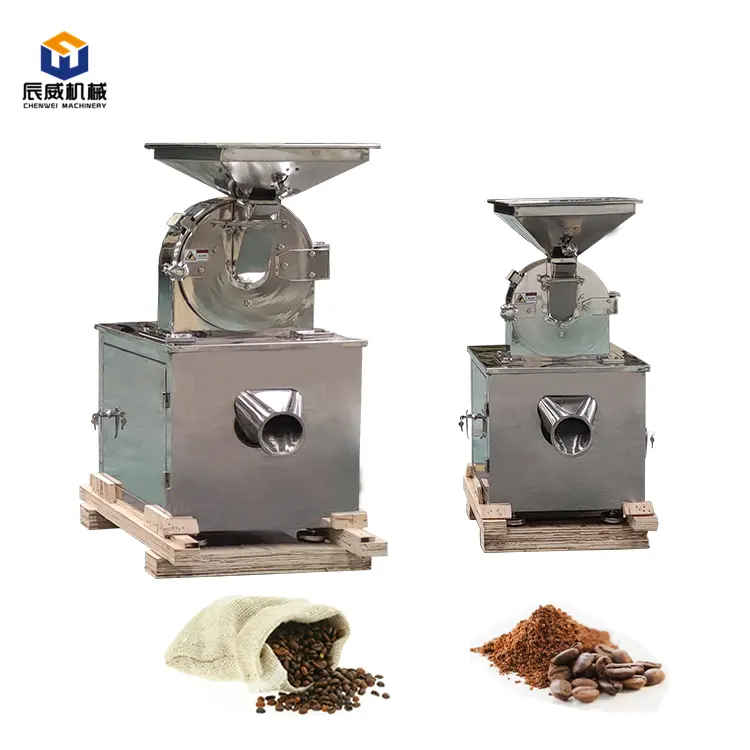 automatic industrial commercial food coconut grinder coffee spice sugar herb pulverizer machine