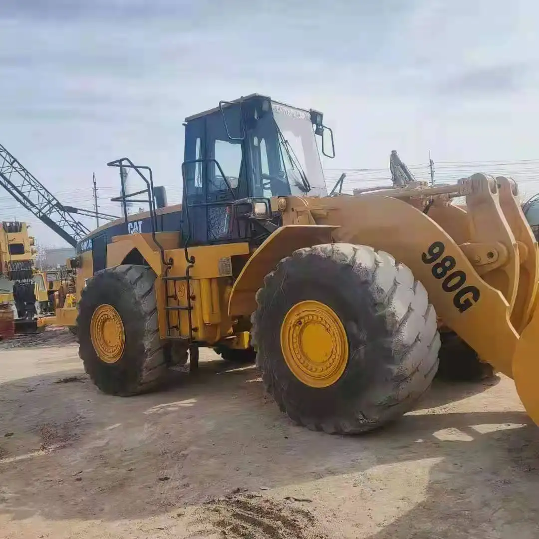 3 year warranty Used wheel loader for sale CAT 980G 966H 980H 966G 966E Japan wheel loader for sale