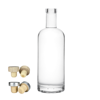Botol Kaca Kustom Edisi Terbatas Untuk Minuman Keras, Wadah Alkohol Kosong Mewah, Kemasan Merek Premium Edisi Khusus