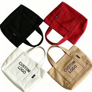 Cross-border Popular Summer Outdoor Travel Beach Canvas Letter Pattern Custom Sublimation Print LOGO Daily Shopping <b>Medium</b> <b>Bag</b> - Product Image 6