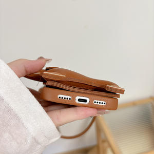 小狗钱包卡座挂绳手机外壳适用于iPhone 17 Pro Max商务时尚设计女性iPhone外壳适用于16 15 14 Plus - Product Image 6