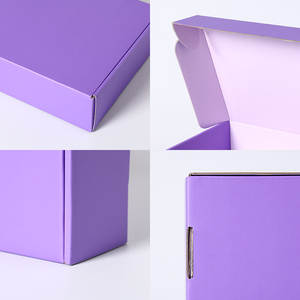 Caja de Embalaje de Cuidado Personal con Logotipo Personalizado de Diseño Gratuito, Cajas de Envío Ecológicas de Belleza Natural, Caja de Correo de Papel Rojo - Product Image 3