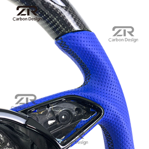 Volant en fibre de carbone avec affichage LED du régime moteur, personnalisé pour Audi RS3 RS4 S3 S5 RS6 <span class=keywords><strong>RS7</strong></span> TT TTRS A3 A4 A5 A6 A7 A8 TT TTRS - Product Image 2