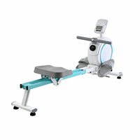 Máquina de remo magnética para el hogar, monitor LCD, entrenamiento cardiovascular, bicicleta estática para fitness y quema de grasa