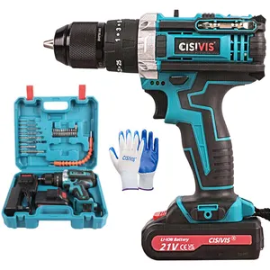 Cordless Electric Tools Handheld Power Drills Quick Change Drill 18V / 21V Lithuim Ion Battery Brush Motor